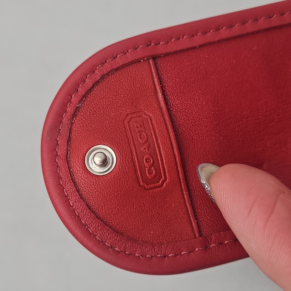 Vintage Coach manicure tool holder vintage Red - Picture 7 of 8